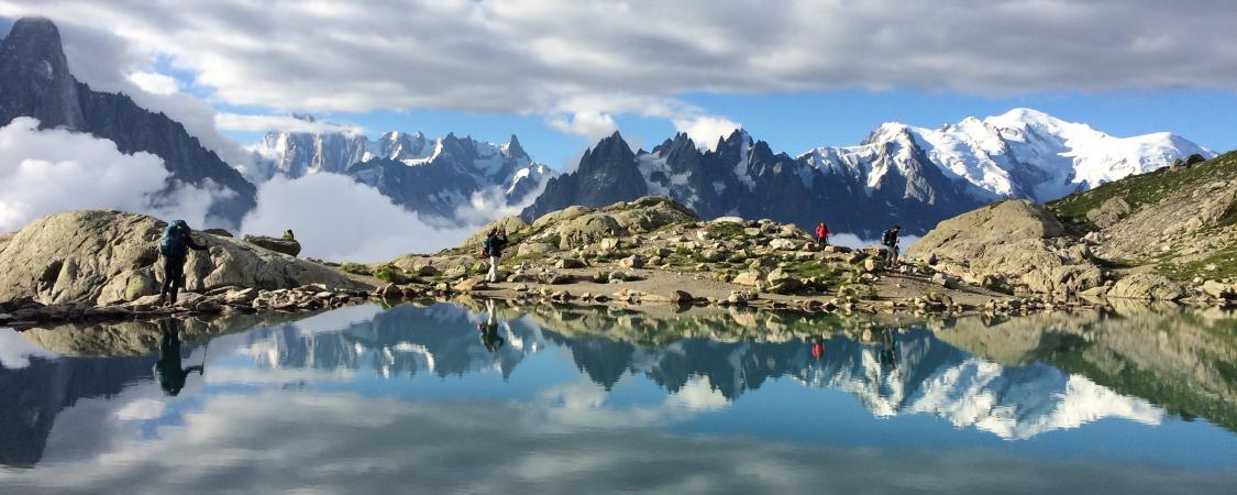 Reflets irréels sur le Lac Blanc (photo : M.De Vlaminck)